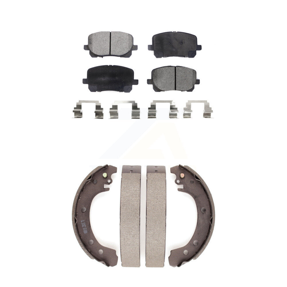 [Avant + Arrière] Kit de plaquette (semi-métallique) de frein pour Toyota Corolla KFN-100190