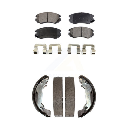 [Avant + Arrière] Kit de plaquette (semi-métallique) de frein pour Hyundai Elantra KFN-100191