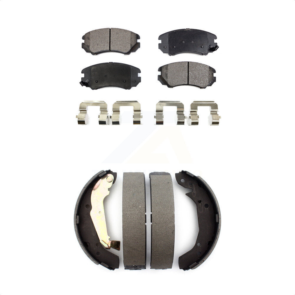 [Avant + Arrière] Kit de plaquette (semi-métallique) de frein pour Kia Magentis KFN-100192 par Transit Auto