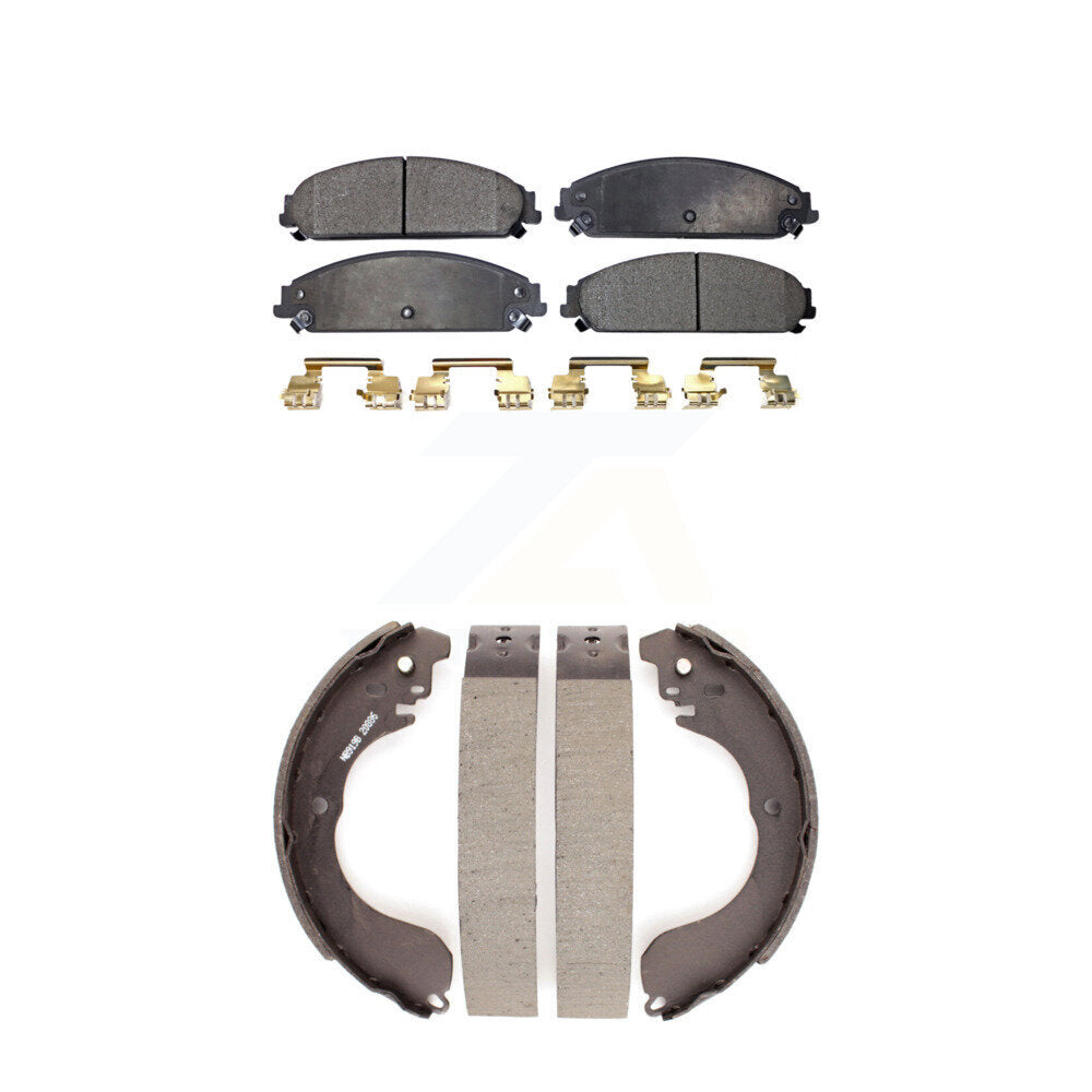 [Avant + Arrière] Kit de plaquette (semi-métallique) de frein pour 2008-2009 Dodge Caliber SRT-4 KFN-100208
