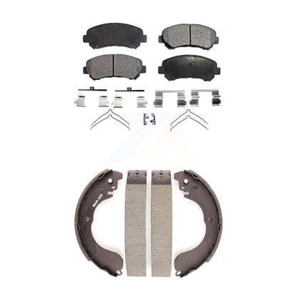 [Avant + Arrière] Kit de plaquette (semi-métallique) de frein pour 2007-2012 Nissan Sentra SE-R Spec V KFN-100211