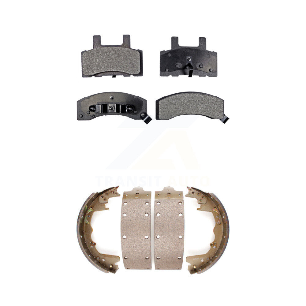 [Avant + Arrière] Kit de plaquette (semi-métallique) de frein pour 1999 Dodge Ram 2500 avec 12" x 3-1 2" taille KFN-100214
