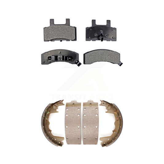 [Avant + Arrière] Kit de plaquette (semi-métallique) de frein pour 1999 Dodge Ram 2500 avec 12" x 3-1 2" taille KFN-100214