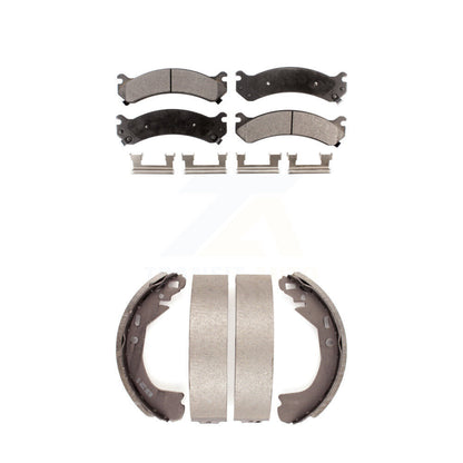 [Avant + Arrière] Kit de plaquette (semi-métallique) de frein pour 2002 Cadillac DeVille avec 8 Lug Wheels KFN-100219