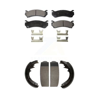 [Avant + Arrière] Kit de plaquette (semi-métallique) de frein pour 2000 GMC Yukon Disc rear brakes avec 11" Diameter KFN-100220