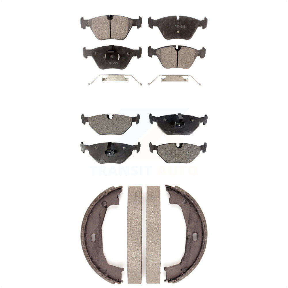 [Avant + Arrière] Kit de plaquette (semi-métallique) de frein pour 2006 BMW Z4 Roadster 3.0si Coupe KFN-100497