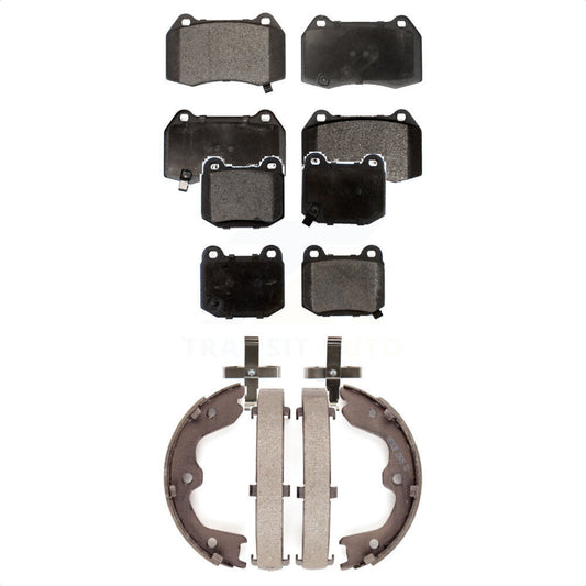 [Avant + Arrière] Kit de plaquette (semi-métallique) de frein pour Nissan 350Z INFINITI G35 avec Brembo Brakes KFN-100502