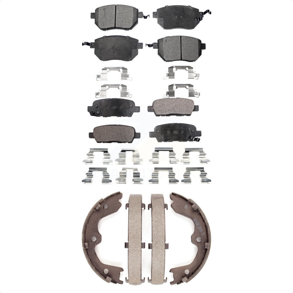 [Avant + Arrière] Kit de plaquette (semi-métallique) de frein pour Nissan Altima Maxima Infiniti FX35 FX45 INFINITI KFN-100504