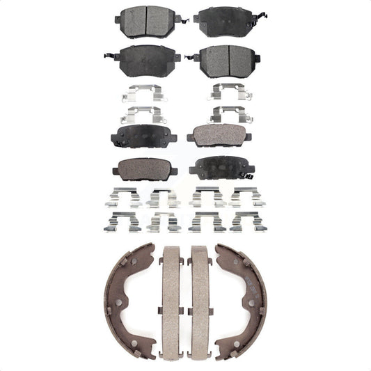 [Avant + Arrière] Kit de plaquette (semi-métallique) de frein pour Nissan Altima Maxima Infiniti FX35 FX45 INFINITI KFN-100504