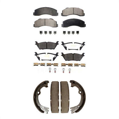 [Avant + Arrière] Kit de plaquette (semi-métallique) de frein pour 2015-2018 Ford F-150 avec Electric KFN-100513