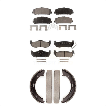 [Avant + Arrière] Kit de plaquette (semi-métallique) de frein pour Nissan Titan Armada TITAN KFN-100523