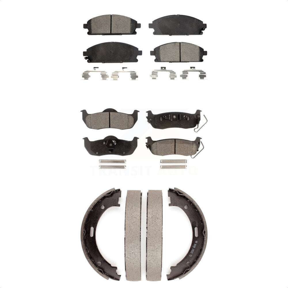 [Avant + Arrière] Kit de plaquette (semi-métallique) de frein pour 2004 Nissan Pathfinder KFN-100524