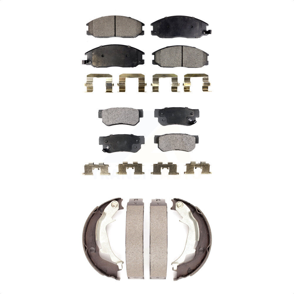 [Avant + Arrière] Kit de plaquette (semi-métallique) de frein pour Hyundai XG350 XG300 KFN-100525