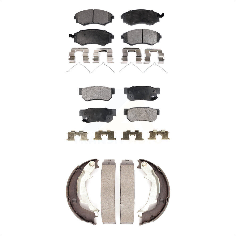 [Avant + Arrière] Kit de plaquette (semi-métallique) de frein pour Hyundai Sonata Kia Optima KFN-100526