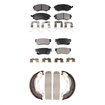 [Avant + Arrière] Kit de plaquette (semi-métallique) de frein pour Hyundai Sonata Kia Optima KFN-100526