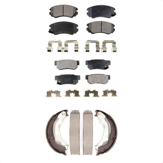 [Avant + Arrière] Kit de plaquette (semi-métallique) de frein pour Hyundai Sonata Kia Optima KFN-100527