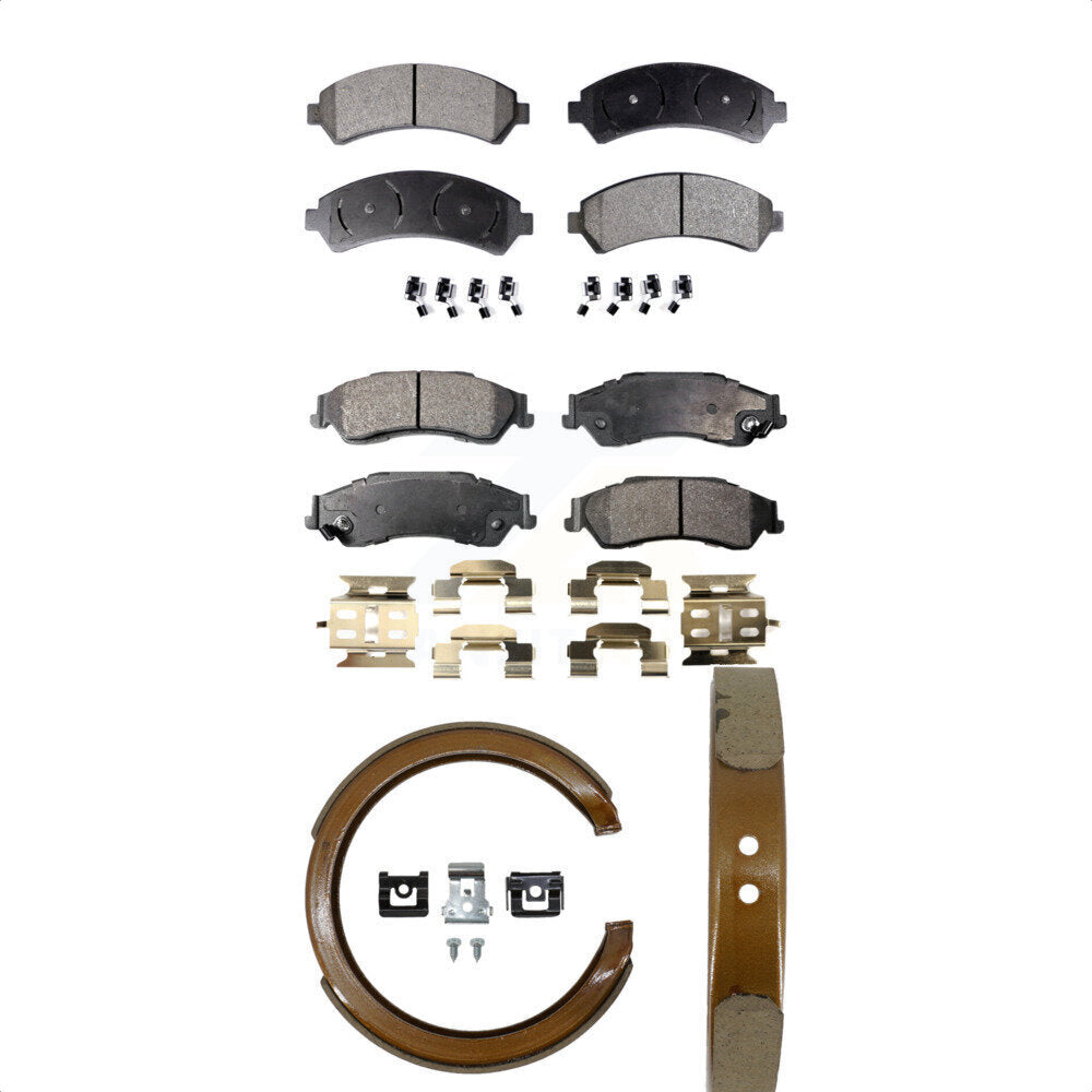 [Avant + Arrière] Kit de plaquette (semi-métallique) de frein pour Chevrolet S10 Blazer GMC Sonoma Jimmy Oldsmobile Bravada KFN-100538
