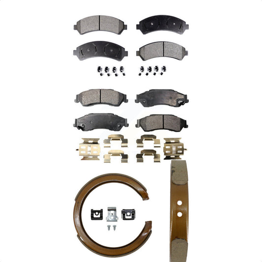 [Avant + Arrière] Kit de plaquette (semi-métallique) de frein pour Chevrolet S10 Blazer GMC Sonoma Jimmy Oldsmobile Bravada KFN-100538