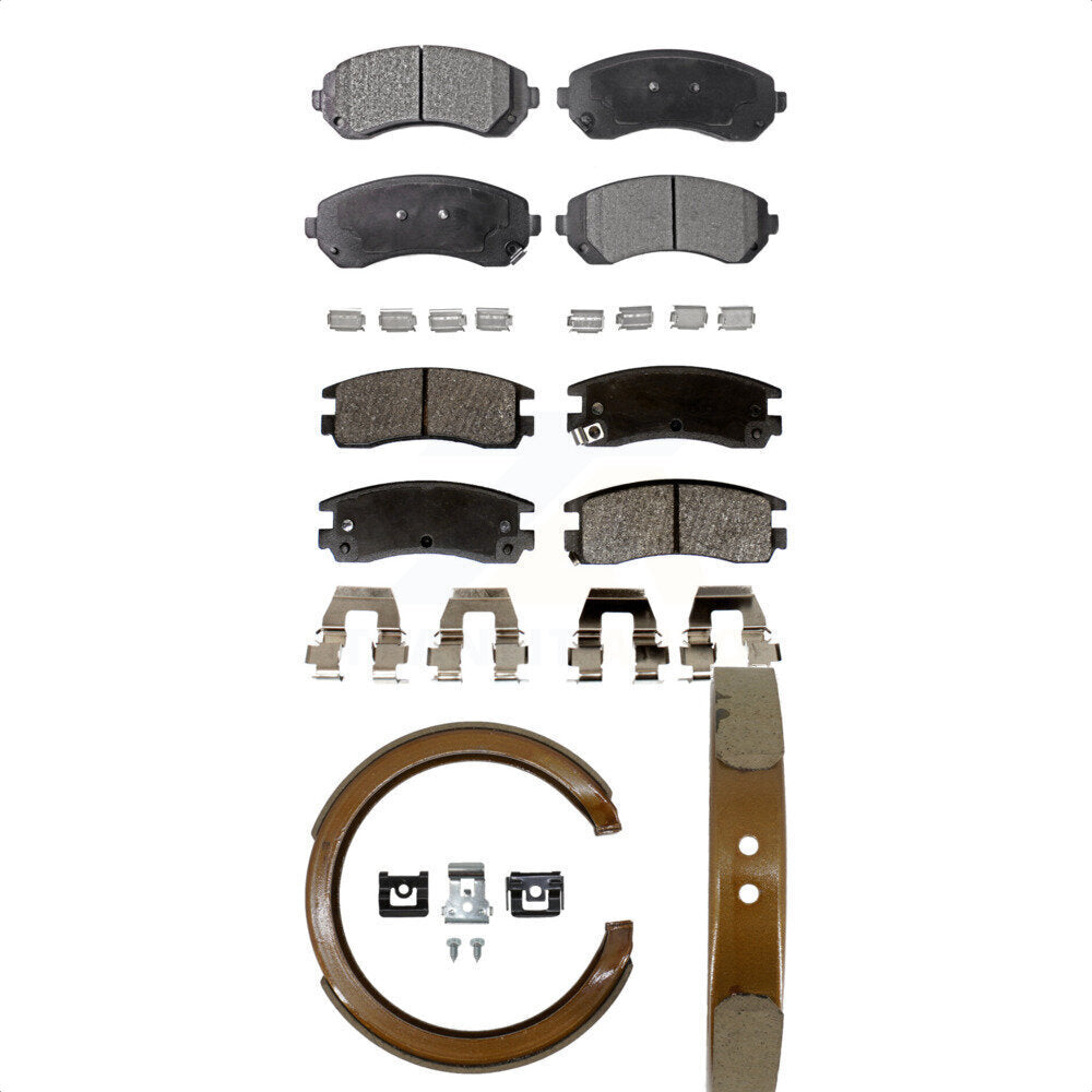[Avant + Arrière] Kit de plaquette (semi-métallique) de frein pour Buick Rendezvous Chevrolet Venture Pontiac Montana Aztek KFN-100539
