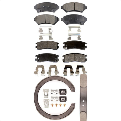 [Avant + Arrière] Kit de plaquette (semi-métallique) de frein pour 2002-2004 Pontiac Montana FWD avec Disc rear brakes KFN-100540 par Transit Auto