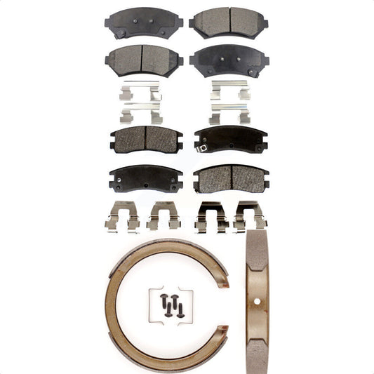[Avant + Arrière] Kit de plaquette (semi-métallique) de frein pour Chevrolet Impala Buick Pontiac Grand Prix Monte Carlo Century Regal Venture Oldsmobile Intrigue KFN-100541