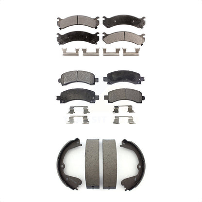 [Avant + Arrière] Kit de plaquette (semi-métallique) de frein pour Chevrolet Express 3500 GMC Savana 4500 avec Single Wheels KFN-100544