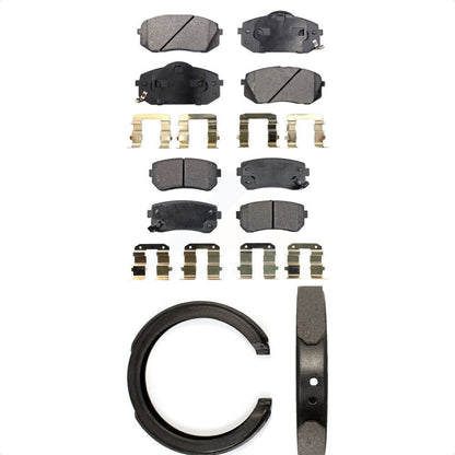 [Avant + Arrière] Kit de plaquette (semi-métallique) de frein pour 2012-2013 Kia Sportage FWD KFN-100557