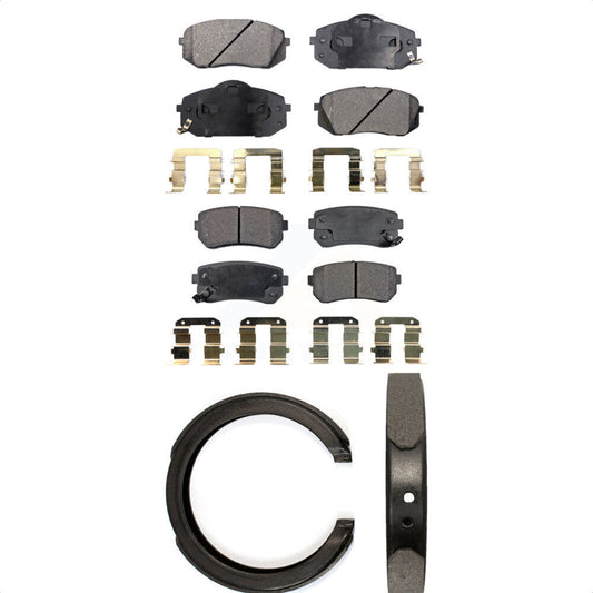 [Avant + Arrière] Kit de plaquette (semi-métallique) de frein pour 2012-2013 Kia Sportage FWD KFN-100557