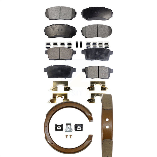[Avant + Arrière] Kit de plaquette (semi-métallique) de frein pour Ford Edge Mazda CX-9 CX-7 Lincoln MKX KFN-100558