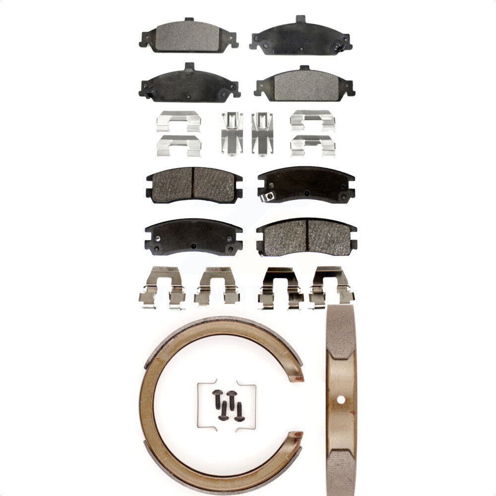 [Avant + Arrière] Kit de plaquette (semi-métallique) de frein pour Pontiac Grand Am Oldsmobile Alero KFN-100563