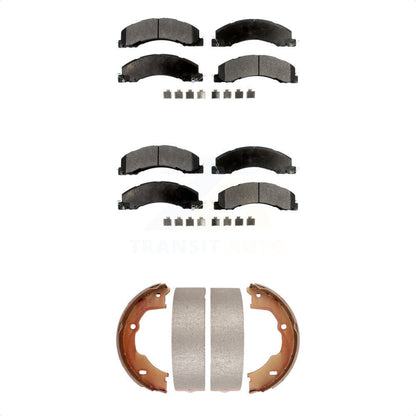 [Avant + Arrière] Kit de plaquette (semi-métallique) de frein pour Ram 5500 Dodge Sterling Truck 4500 Bullet 45 55 KFN-100568