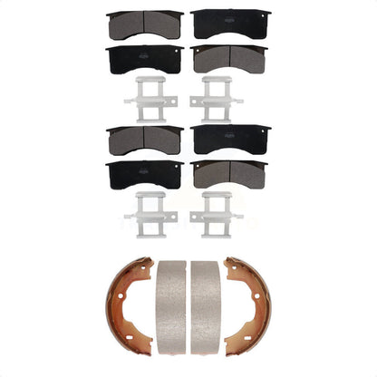 [Avant + Arrière] Kit de plaquette (semi-métallique) de frein pour GMC Chevrolet C5500 Kodiak Topkick avec 4 Piston Caliper KFN-100570