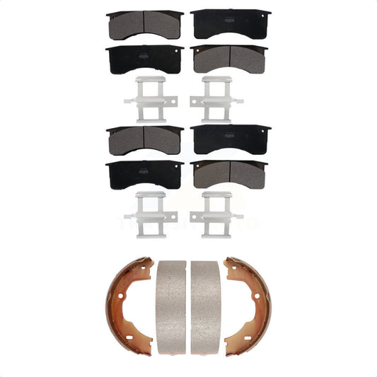 [Avant + Arrière] Kit de plaquette (semi-métallique) de frein pour GMC Chevrolet C5500 Kodiak Topkick avec 4 Piston Caliper KFN-100570