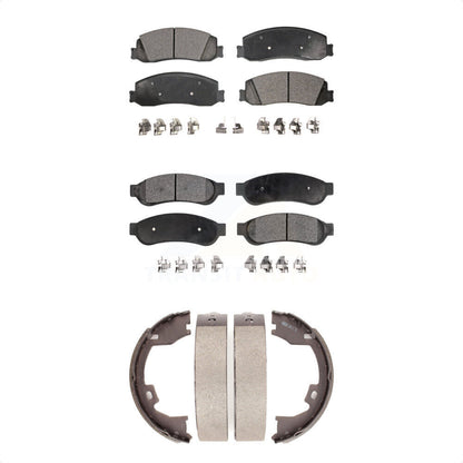 [Avant + Arrière] Kit de plaquette (semi-métallique) de frein pour Ford F-250 Super Duty F-350 F-450 KFN-100572