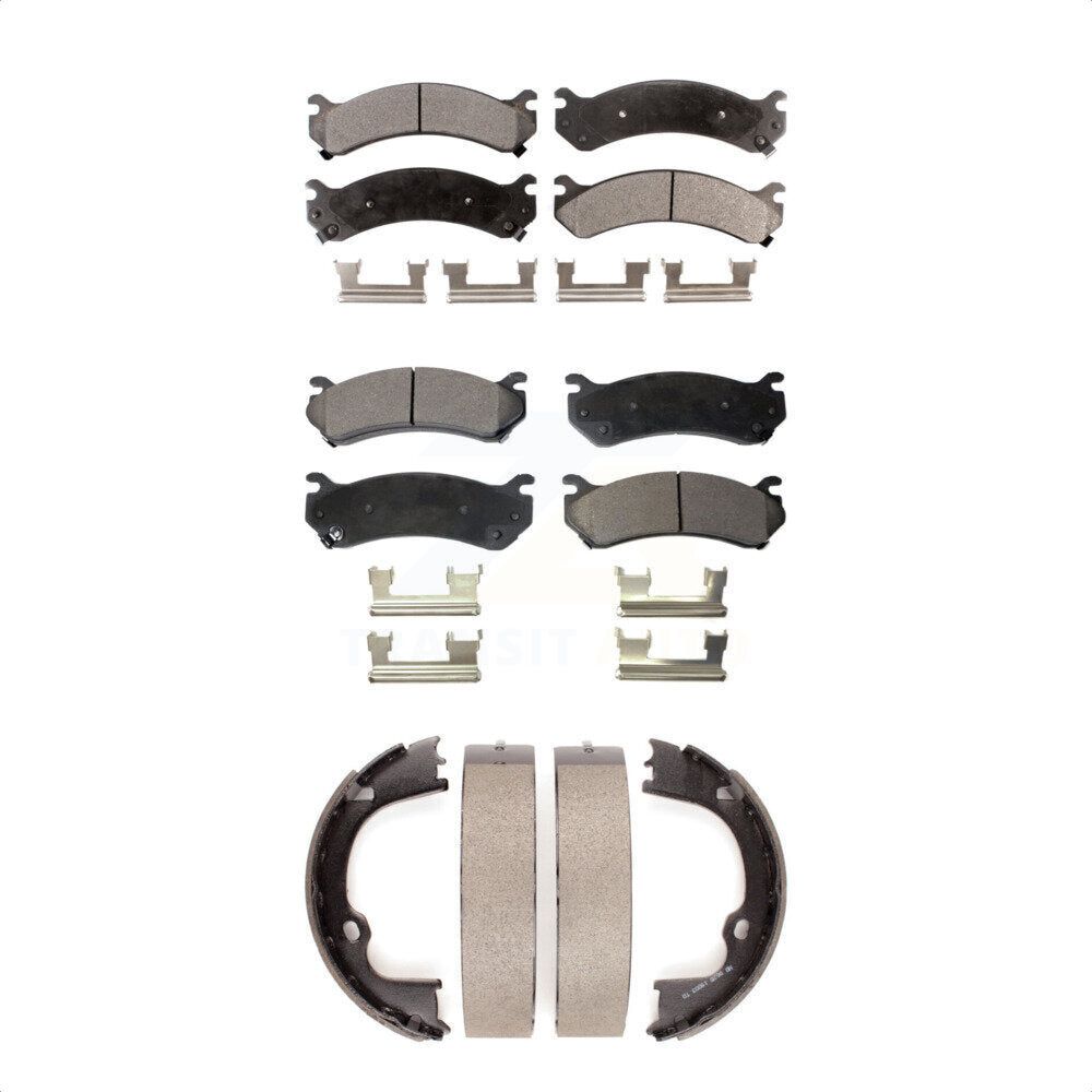 [Avant + Arrière] Kit de plaquette (semi-métallique) de frein pour Chevrolet Silverado 2500 HD GMC Sierra Suburban Yukon XL KFN-100579