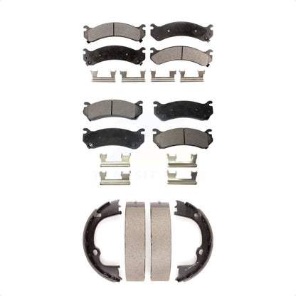 [Avant + Arrière] Kit de plaquette (semi-métallique) de frein pour Chevrolet Silverado 2500 HD GMC Sierra Suburban Yukon XL KFN-100579