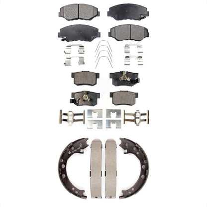 [Avant + Arrière] Kit de plaquette (semi-métallique) de frein pour 2012-2016 Honda CR-V FWD KFN-100582