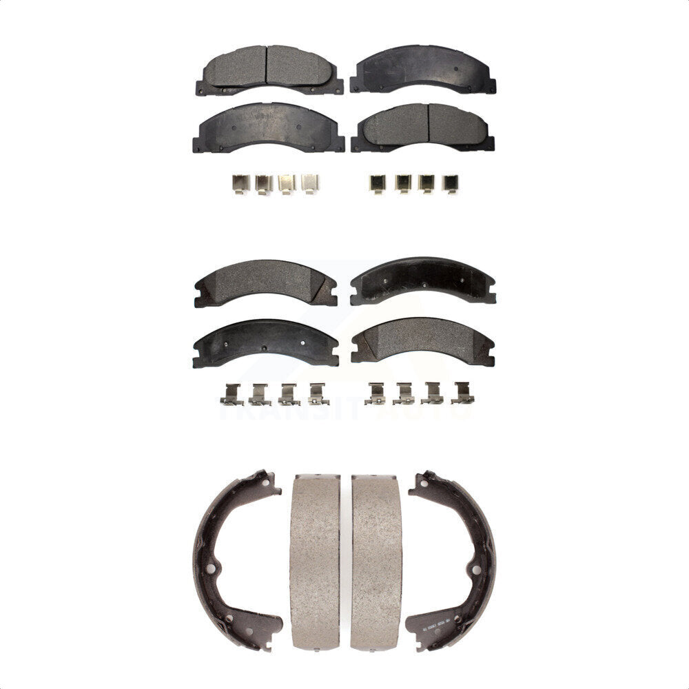[Avant + Arrière] Kit de plaquette (semi-métallique) de frein pour Ford E-450 Super Duty KFN-100585