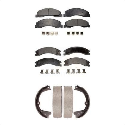 [Avant + Arrière] Kit de plaquette (semi-métallique) de frein pour Ford E-450 Super Duty KFN-100585