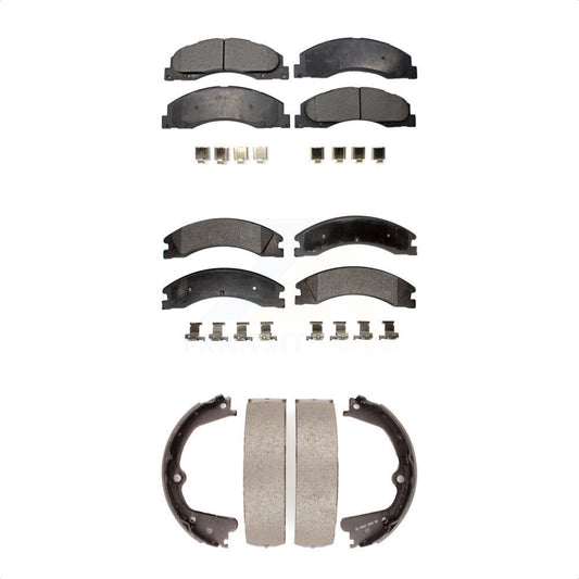 [Avant + Arrière] Kit de plaquette (semi-métallique) de frein pour Ford E-450 Super Duty KFN-100585