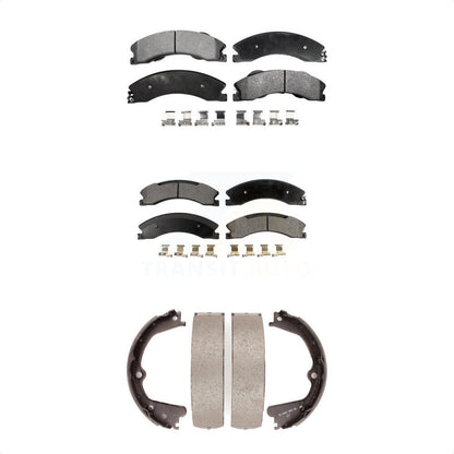 [Avant + Arrière] Kit de plaquette (semi-métallique) de frein pour Nissan NV2500 Titan XD NV3500 NV1500 TITAN KFN-100587