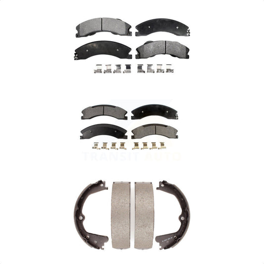 [Avant + Arrière] Kit de plaquette (semi-métallique) de frein pour Nissan NV2500 Titan XD NV3500 NV1500 TITAN KFN-100587