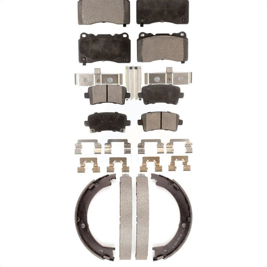[Avant + Arrière] Kit de plaquette (semi-métallique) de frein pour 2014-2019 Cadillac XTS sans Heavy Duty Brakes KFN-100589