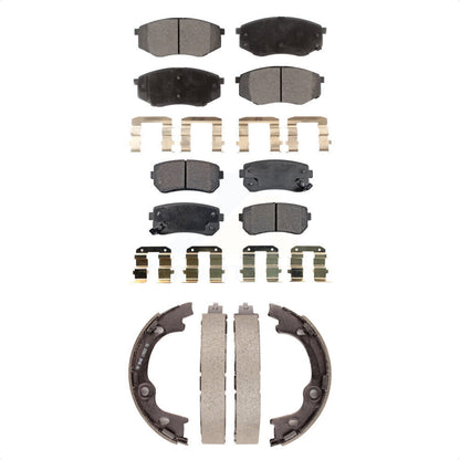 [Avant + Arrière] Kit de plaquette (semi-métallique) de frein pour 2010-2012 Hyundai Tucson FWD KFN-100595