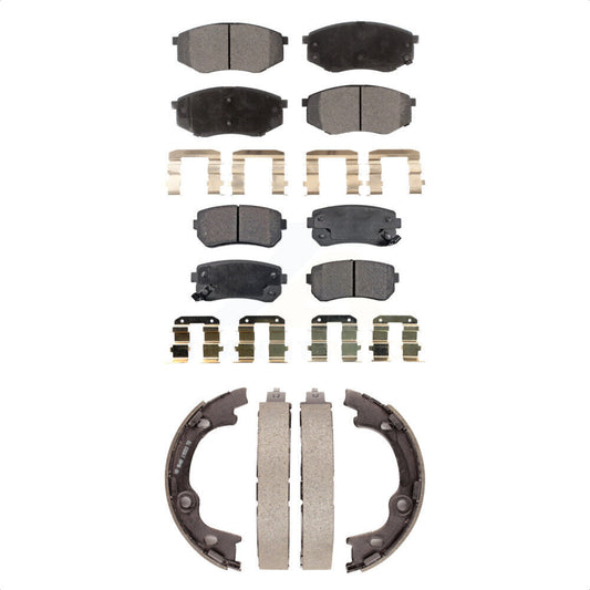 [Avant + Arrière] Kit de plaquette (semi-métallique) de frein pour 2010-2012 Hyundai Tucson FWD KFN-100595