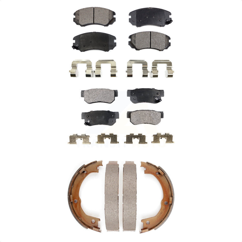 [Avant + Arrière] Kit de plaquette (semi-métallique) de frein pour 2006-2009 Hyundai Azera KFN-100596