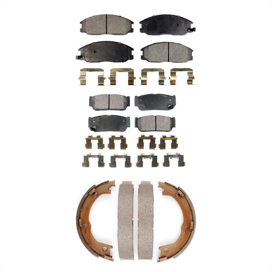 [Avant + Arrière] Kit de plaquette (semi-métallique) de frein pour 2003-2009 Kia Sorento KFN-100597