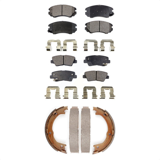 [Avant + Arrière] Kit de plaquette (semi-métallique) de frein pour 2007-2009 Kia Amanti KFN-100598