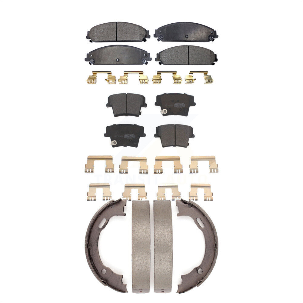 [Avant + Arrière] Kit de plaquette (semi-métallique) de frein pour Dodge Charger Chrysler 300 Challenger Magnum KFN-100603 par Transit Auto