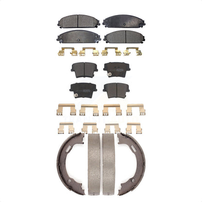 [Avant + Arrière] Kit de plaquette (semi-métallique) de frein pour Dodge Charger Chrysler 300 Challenger Magnum KFN-100603 par Transit Auto